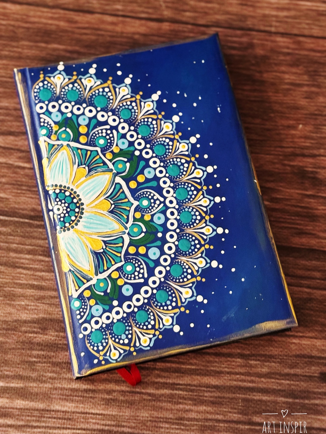 Agendă datată pictată  - crăciun - cadouri de moș crăciun - cadouri de moș crăciun - Artynos.ro