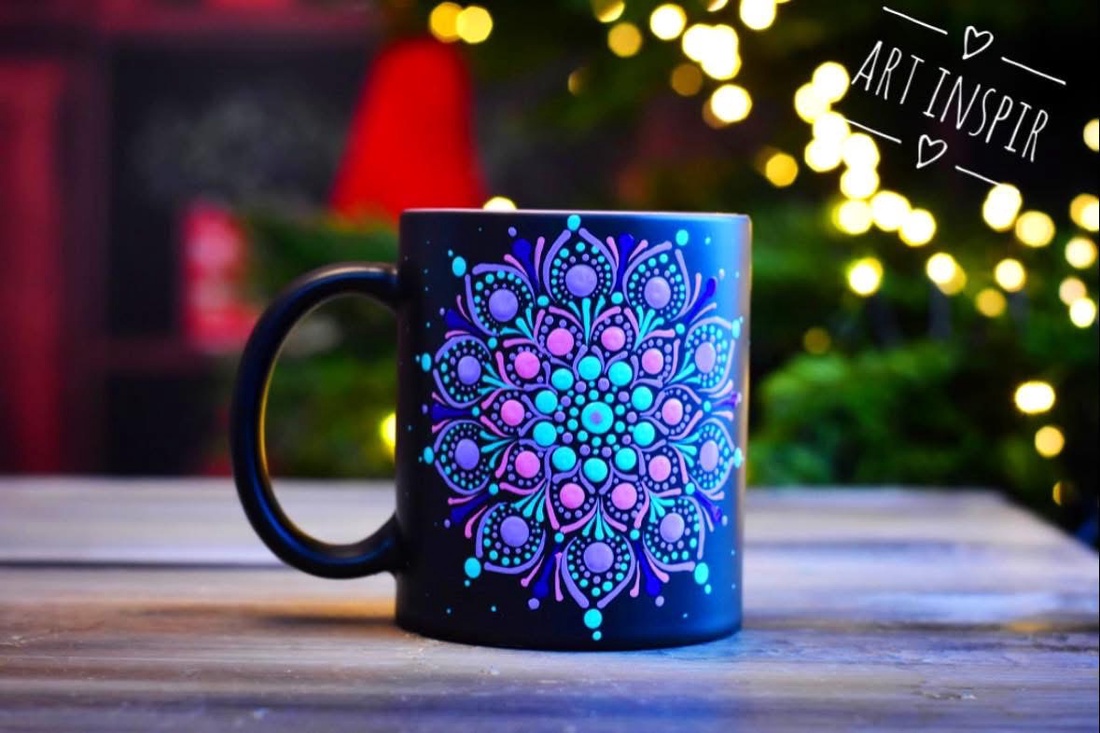 Cană pictată termosensibilă  - crăciun - cadouri de moș crăciun - cadouri de moș crăciun - Artynos.ro