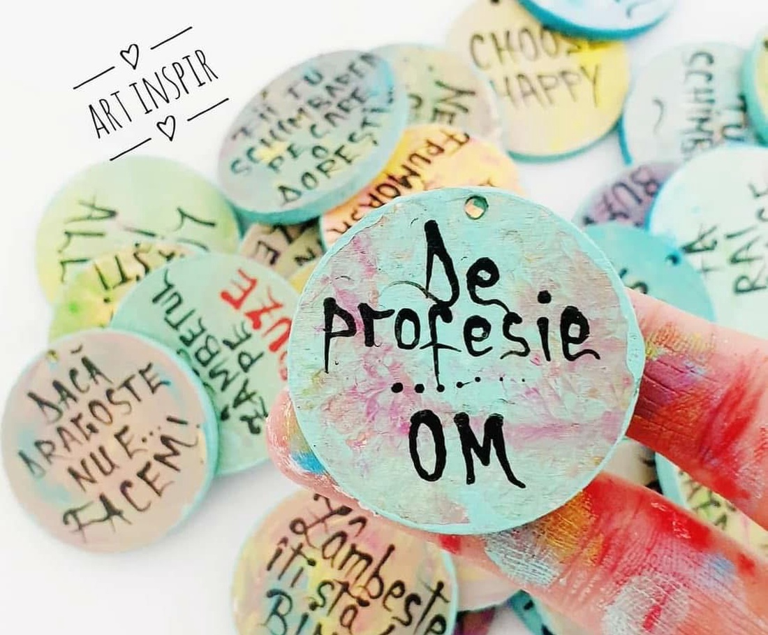 Mărțișor pictat și personalizat  - bijuterii - mărțișor - Artynos.ro