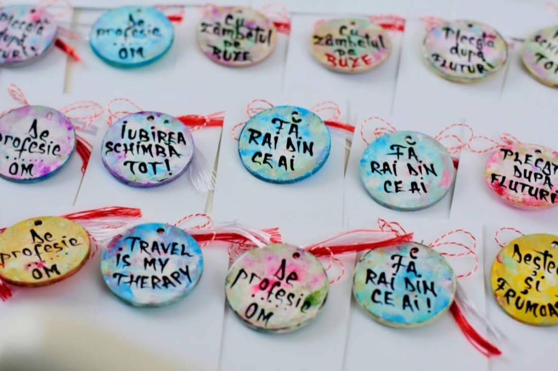 Mărțișor pictat și personalizat  - bijuterii - mărțișor - Artynos.ro