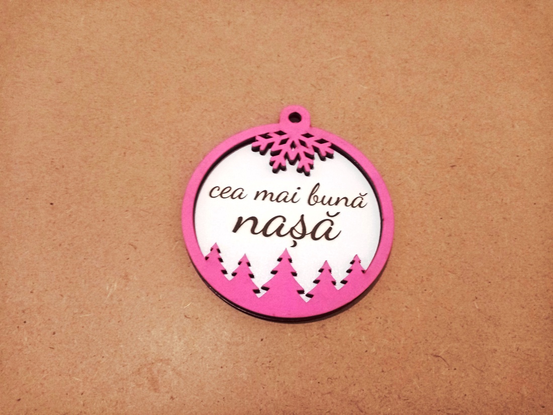 Globuri de brad cu mesaj - crăciun - cadouri de moș crăciun - decor cu moș crăciun - Artynos.ro