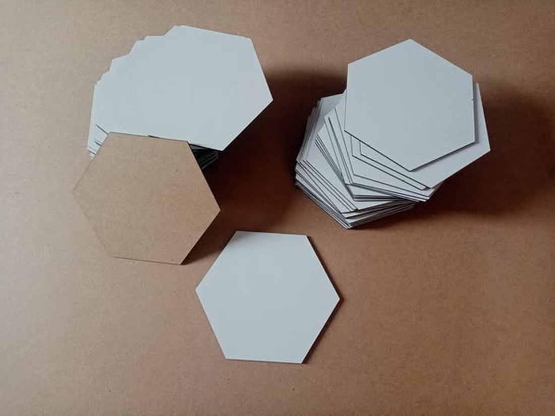 Set 10 blank-uri. Forme hexagonale - accessorii și unelte - lemn - alte produse din lemn - Artynos.ro