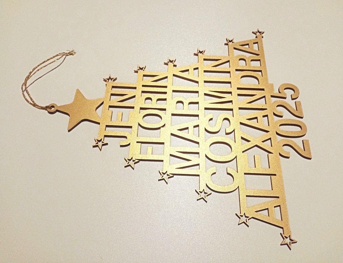 Ornament pentru bradul de Craciun sau pentru usa (personalizabil) - crăciun - decorațiuni de crăciun de casă - figurine pentru pomul de crăciun - Artynos.ro