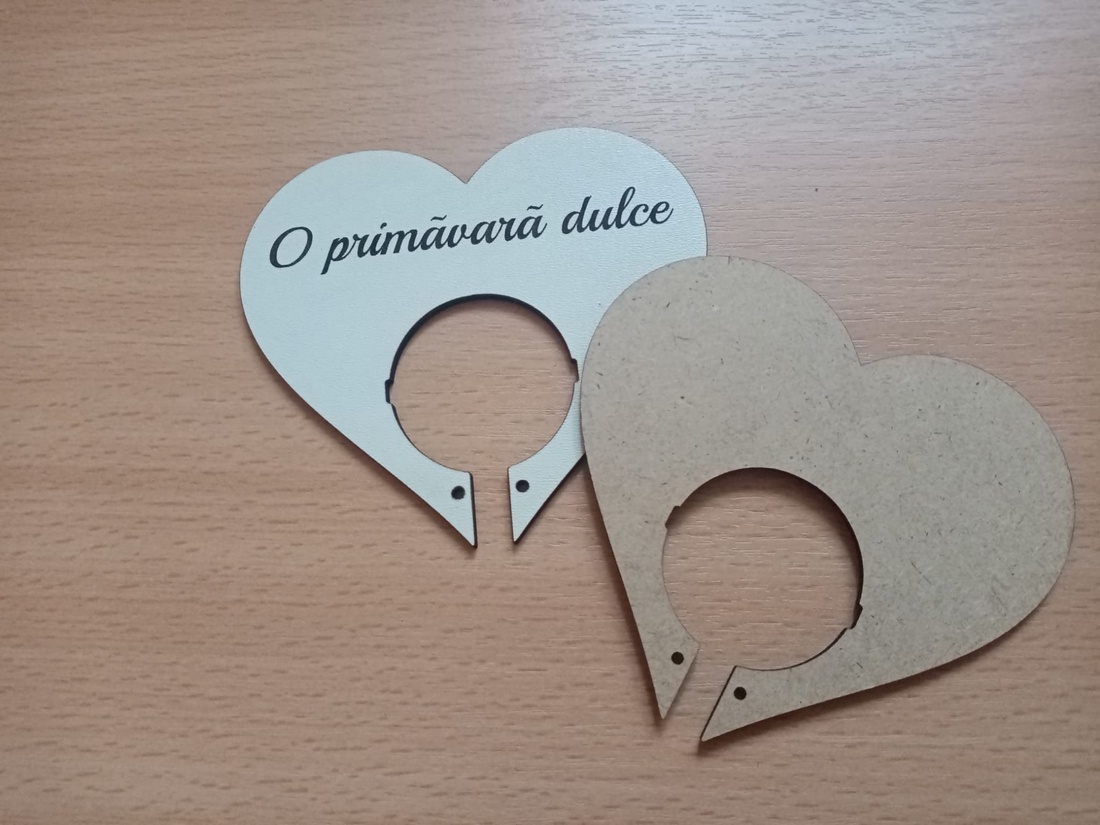 Set 10 forme inima pentru martisor dulce. 9.5x8.5 cm. Gravate cu mesaj - accessorii și unelte - accesorii decorative - alte accesorii - Artynos.ro