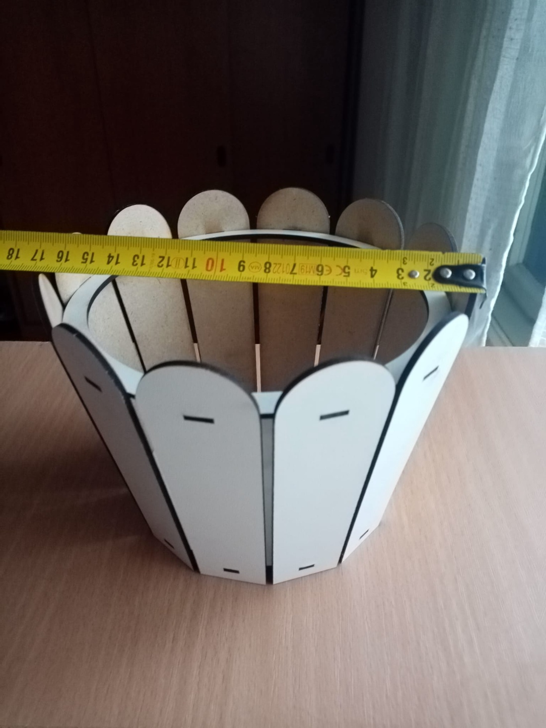 Cosulet HDF alb decupat 16.5x12.5 cm - accessorii și unelte - accesorii decorative - alte accesorii - Artynos.ro