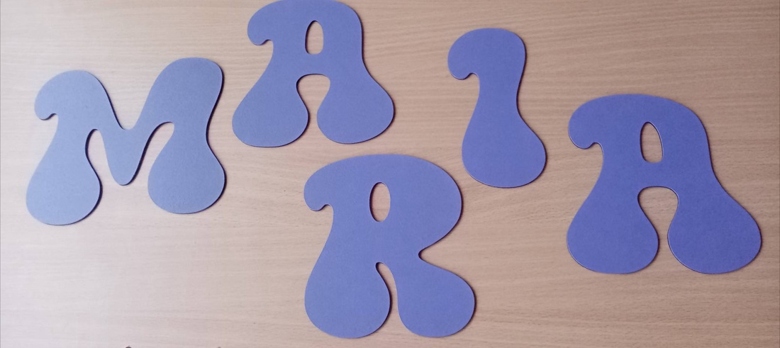 Set 5 litere personalizate. - casă & stil de viață - accesorii de grădină - plăcuțe cu nume  - Artynos.ro