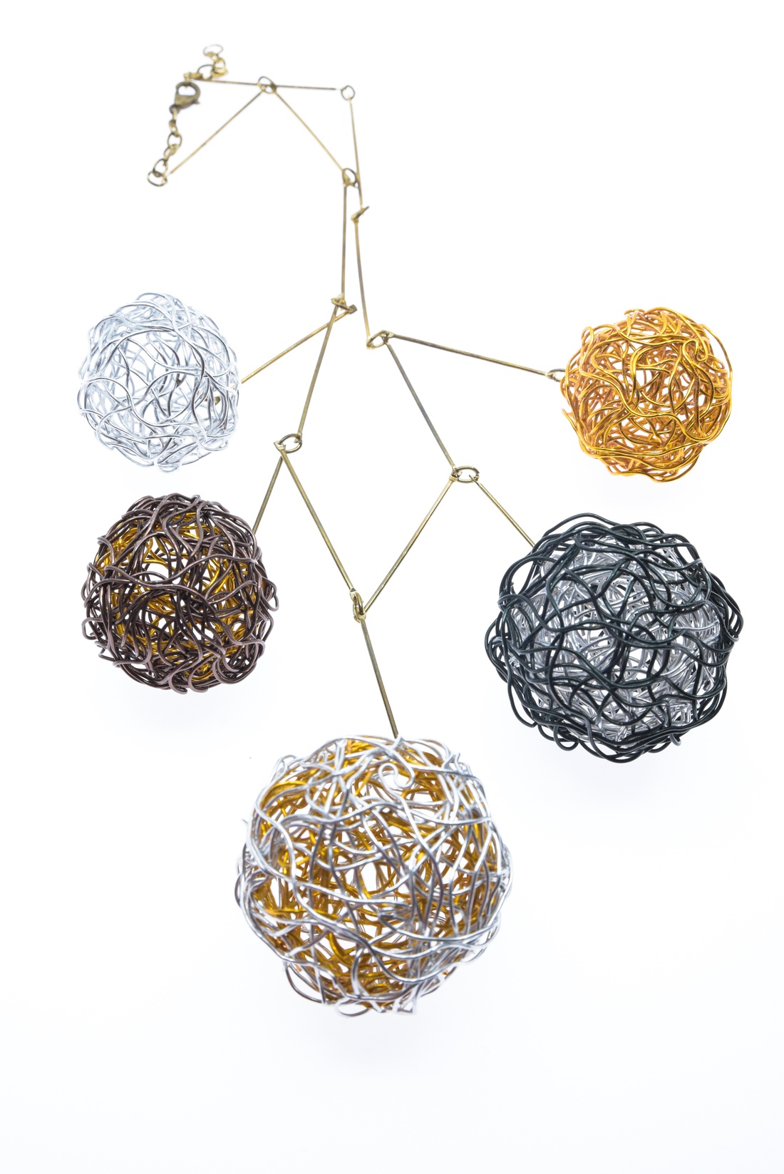 Colier cu sfere - bijuterii - coliere - coliere cu multiple șiruri - Artynos.ro