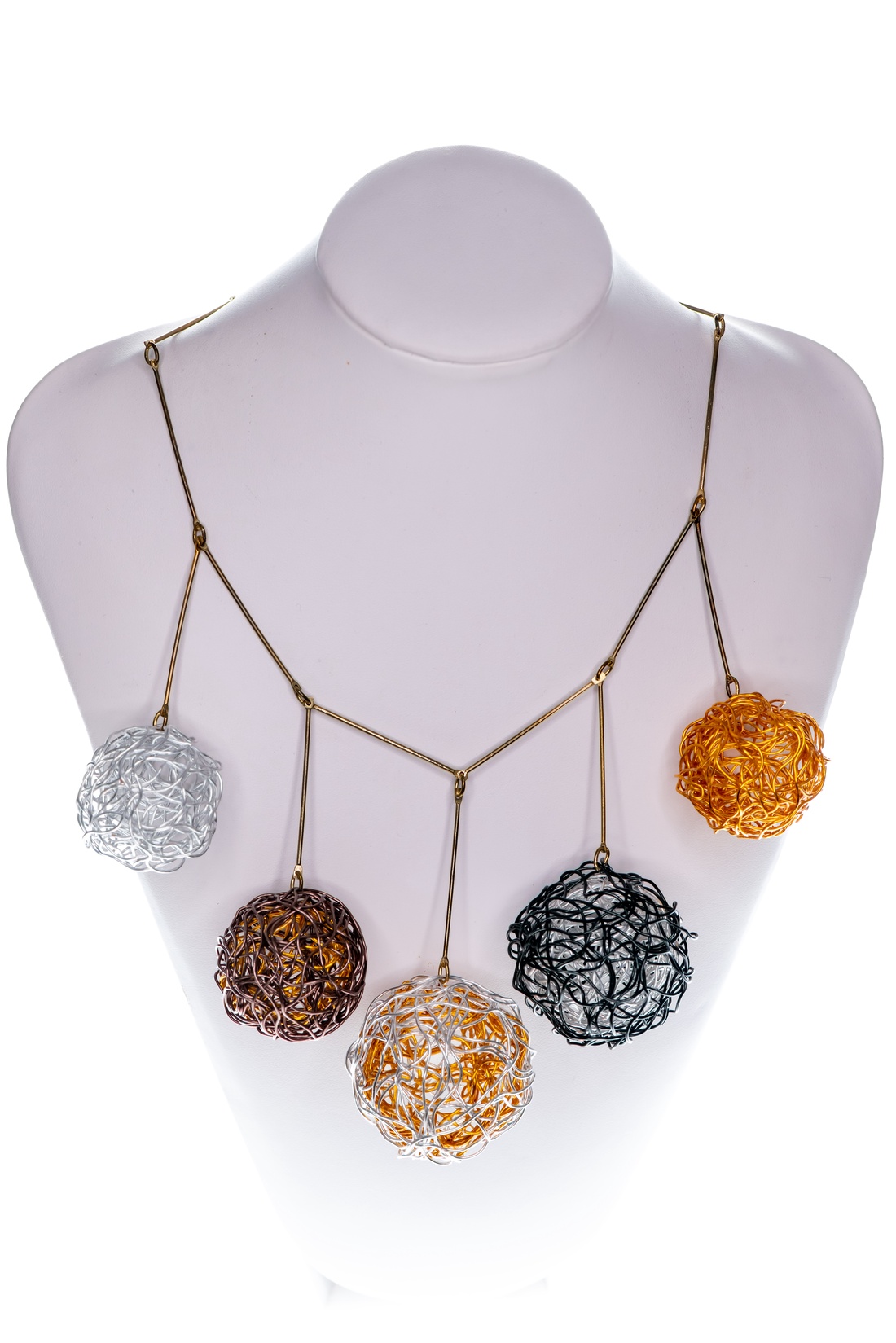 Colier cu sfere - bijuterii - coliere - coliere cu multiple șiruri - Artynos.ro