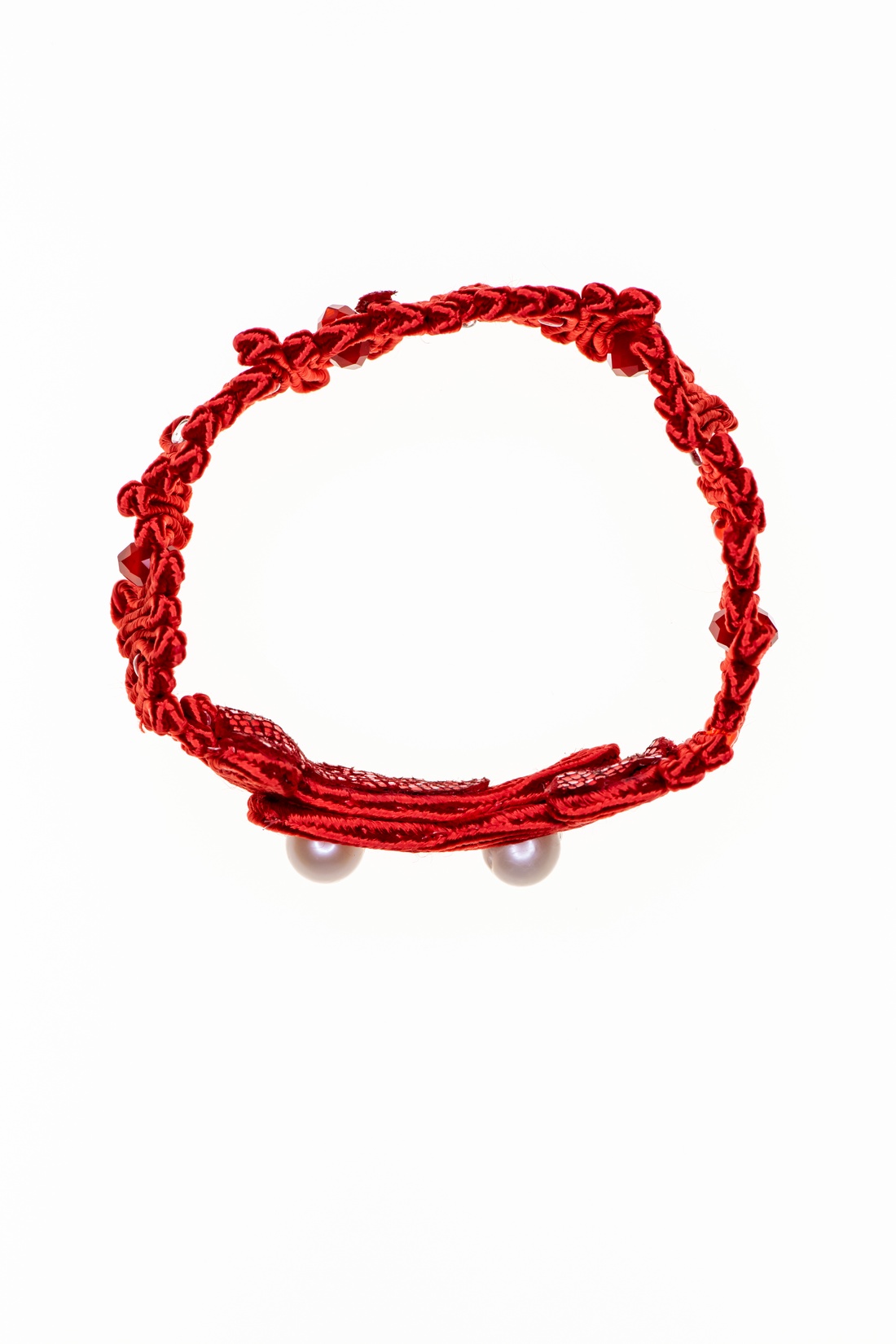 Love Is Eternal  este o brățară roșie, realizată manual în tehnica soutache.  - bijuterii - brățări - brățări împletite - Artynos.ro