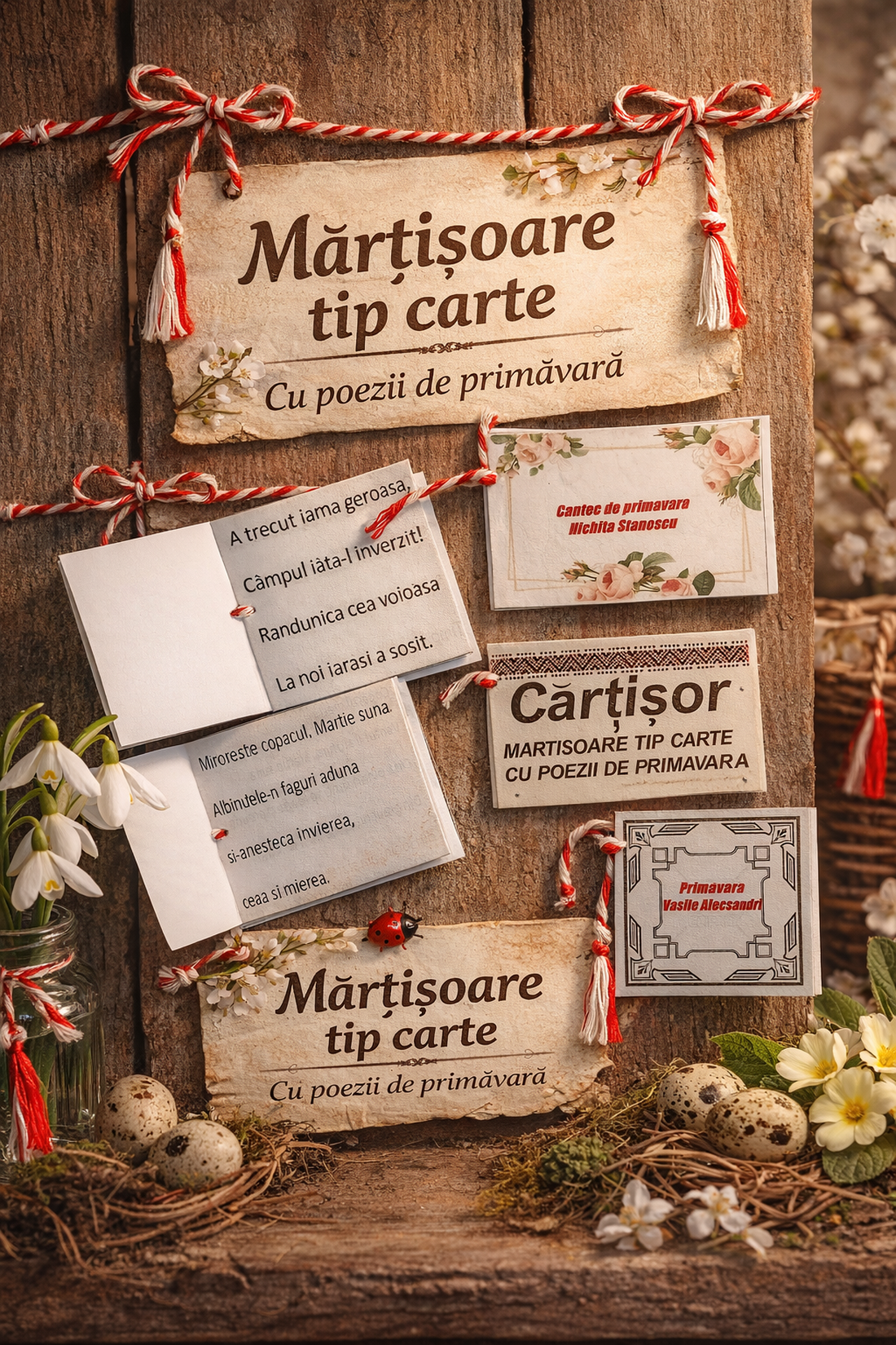 Căr�išor /martisor tip carte - bijuterii - mărțișor - Artynos.ro