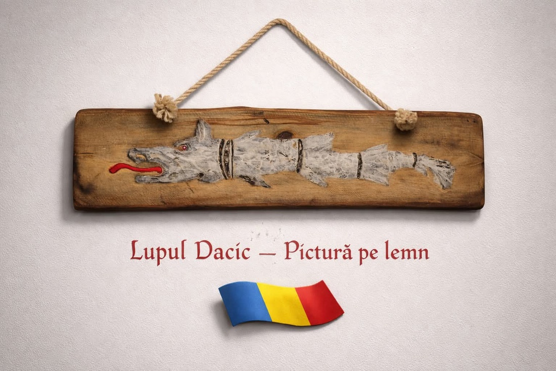 Lupul Dacic - casă & stil de viață - decorațiuni de casă - picturi murale - artă de perete din lemn - Artynos.ro