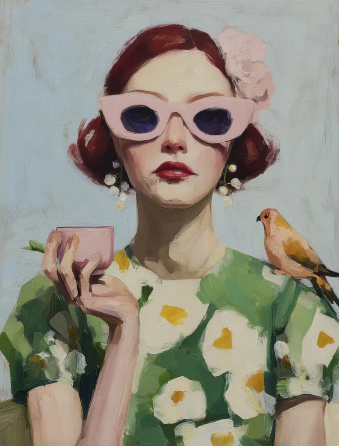 Birdie  - arte vizuale și accesorii  - picturi - pictură în ulei - Artynos.ro