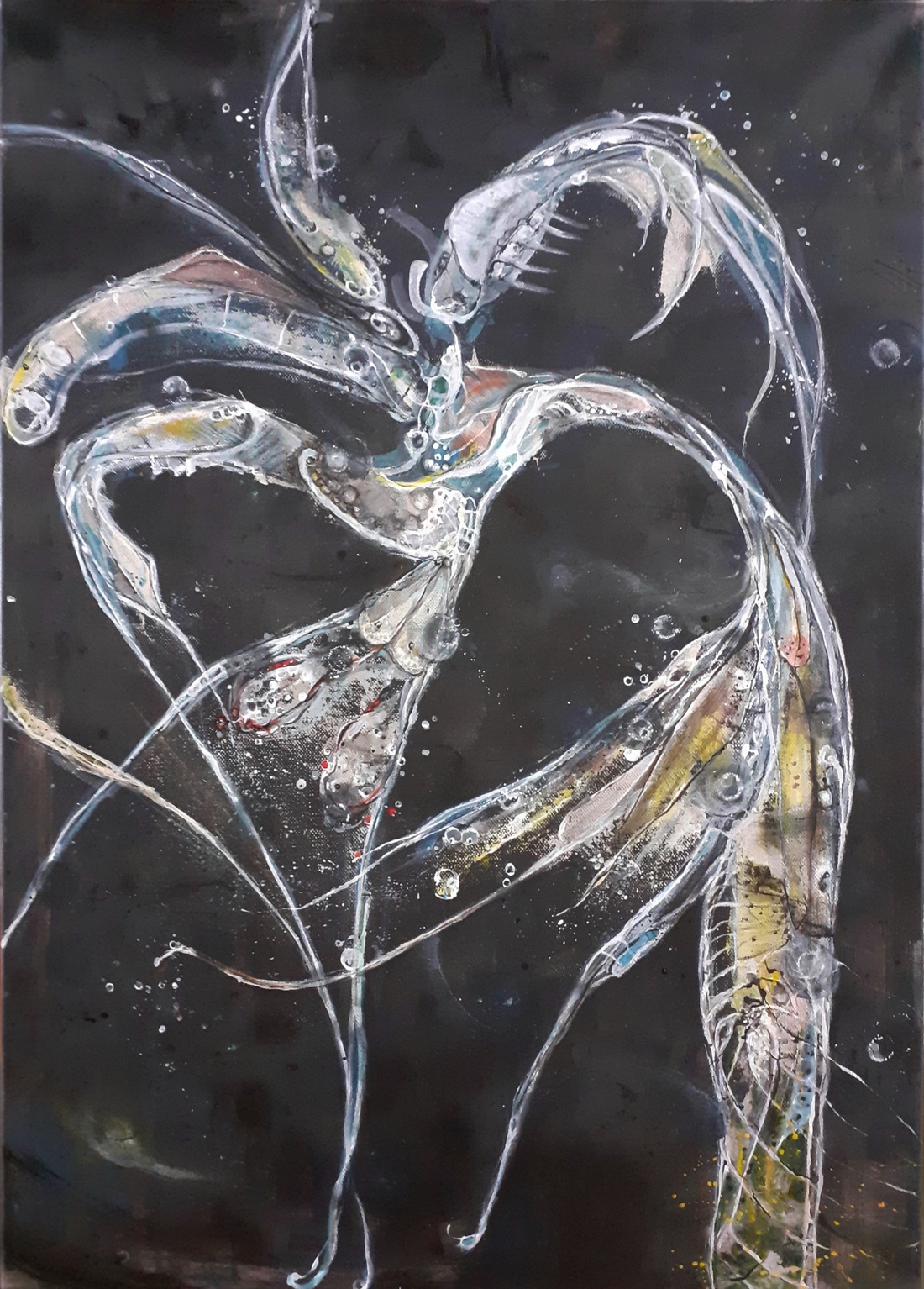 Tánc a mélyben-akril festmény vásznon - arte vizuale și accesorii  - picturi - pictură acrilică - Artynos.ro