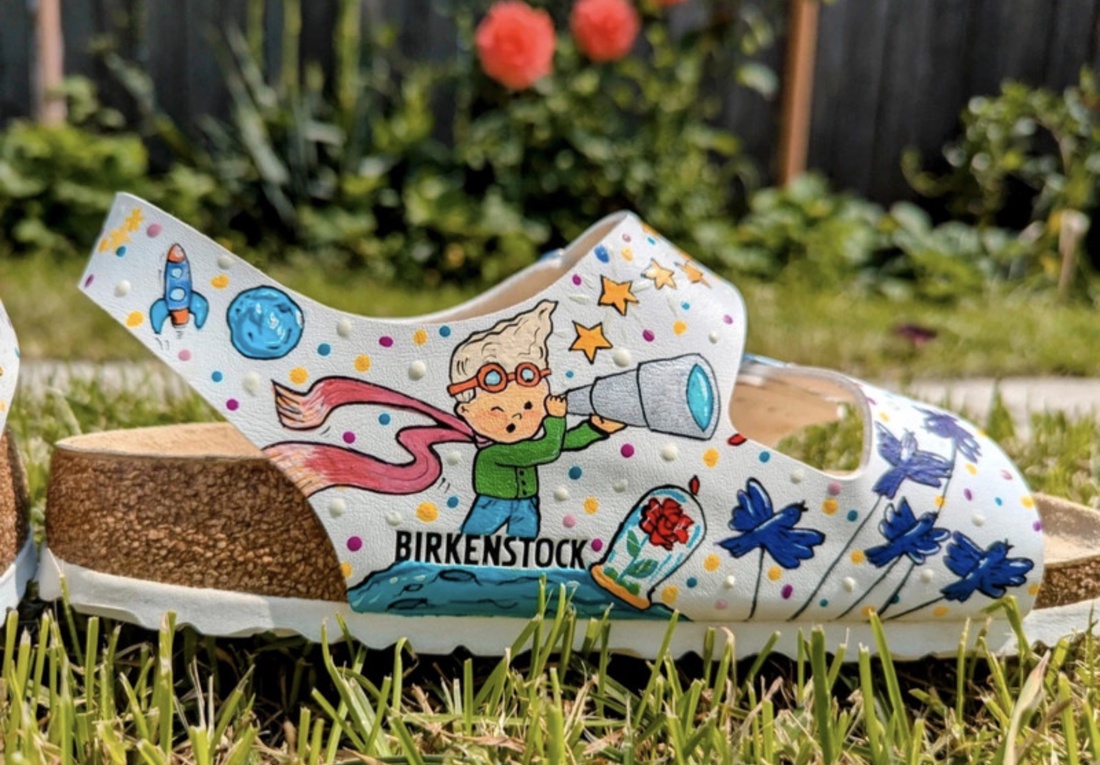 Sandale pictate Micul Print - Birkenstock - îmbrăcăminte și modă - pantofi, papuci, șosete - sandale - Artynos.ro