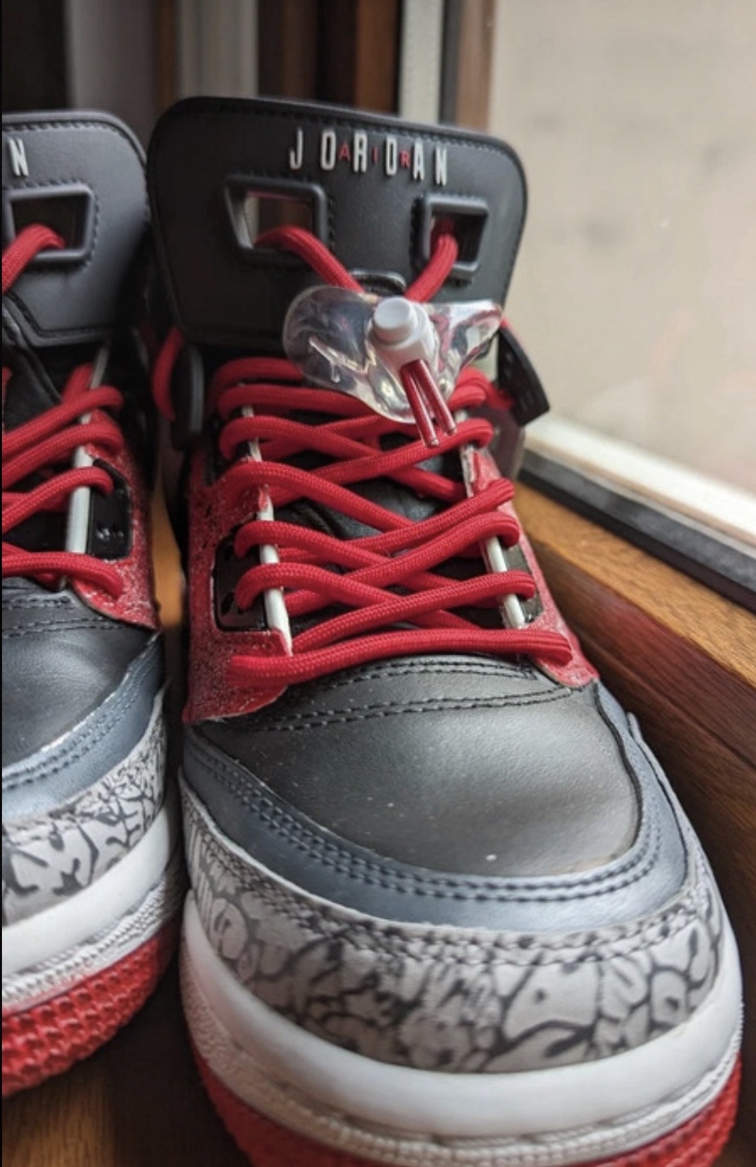 Custom sneakers Air Jordan Spizike OG White Cement - îmbrăcăminte și modă - pantofi, papuci, șosete - adidași - Artynos.ro