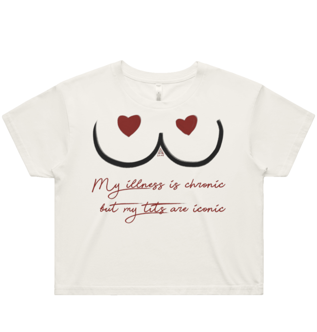 Chronic Iconic - tricou crop  - îmbrăcăminte și modă - haine damă - tricou și top de damă - Artynos.ro