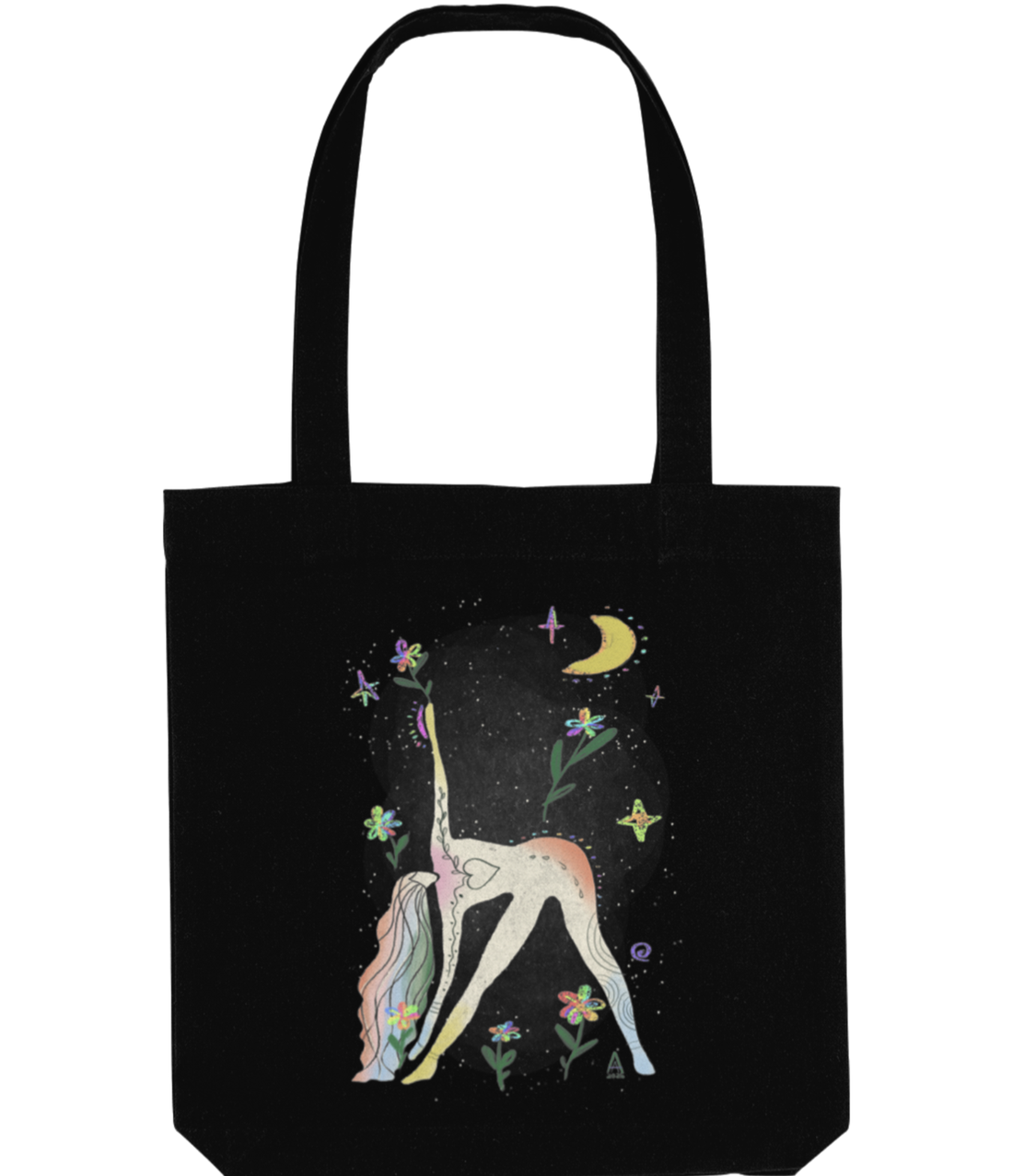 Midnight Yoga - tote bag - genți și portofele - geantă pentru cumpărături - totebaguri - Artynos.ro