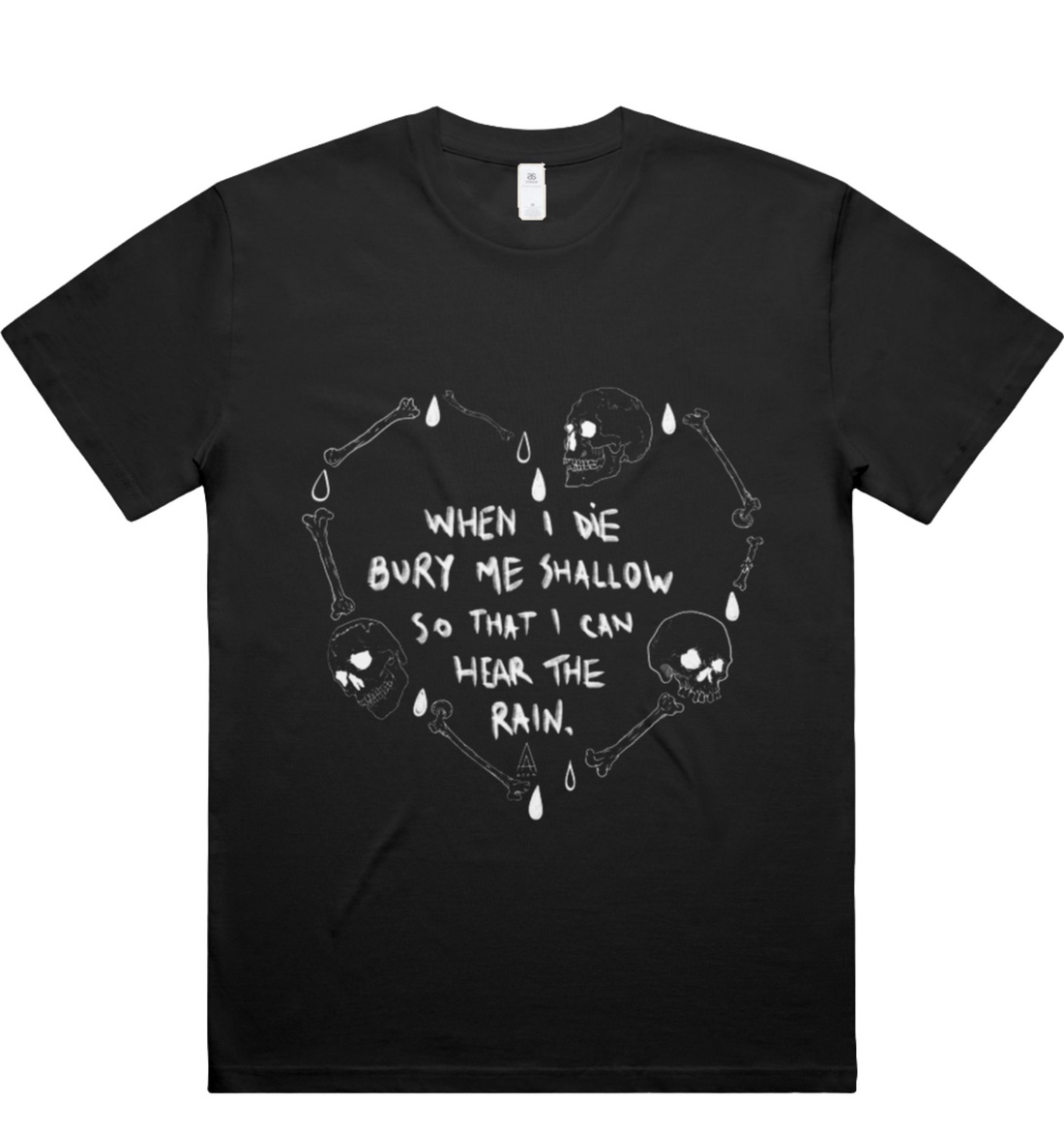 Burry Me Shallow - Tricou unisex - îmbrăcăminte și modă - haine damă - tricou și top de damă - Artynos.ro