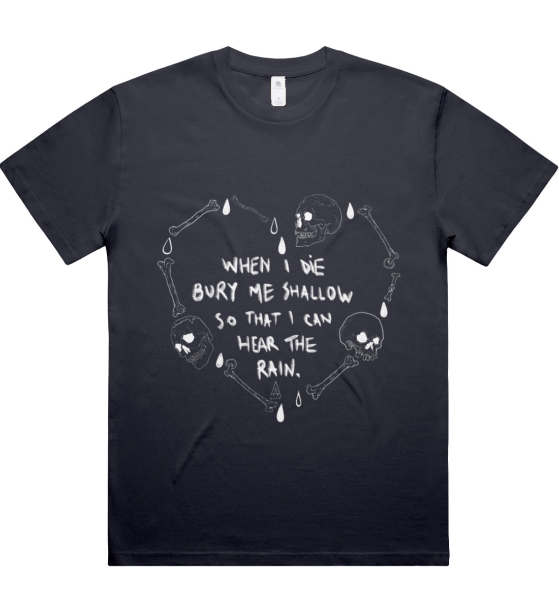 Burry Me Shallow - Tricou unisex - îmbrăcăminte și modă - haine damă - tricou și top de damă - Artynos.ro
