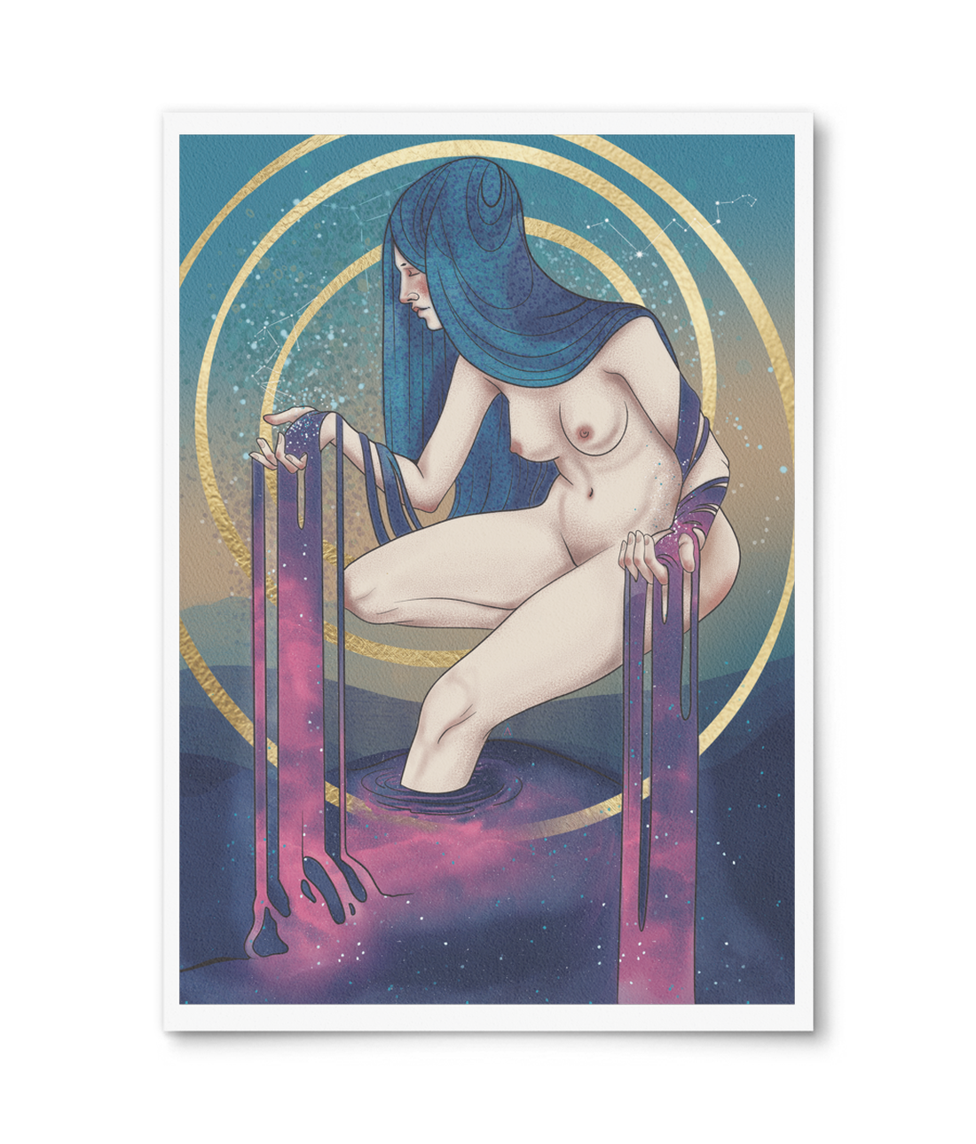 Cosmic Overflow - Fine art print - arte vizuale și accesorii  - grafică, ilustrație - grafică digitală - Artynos.ro