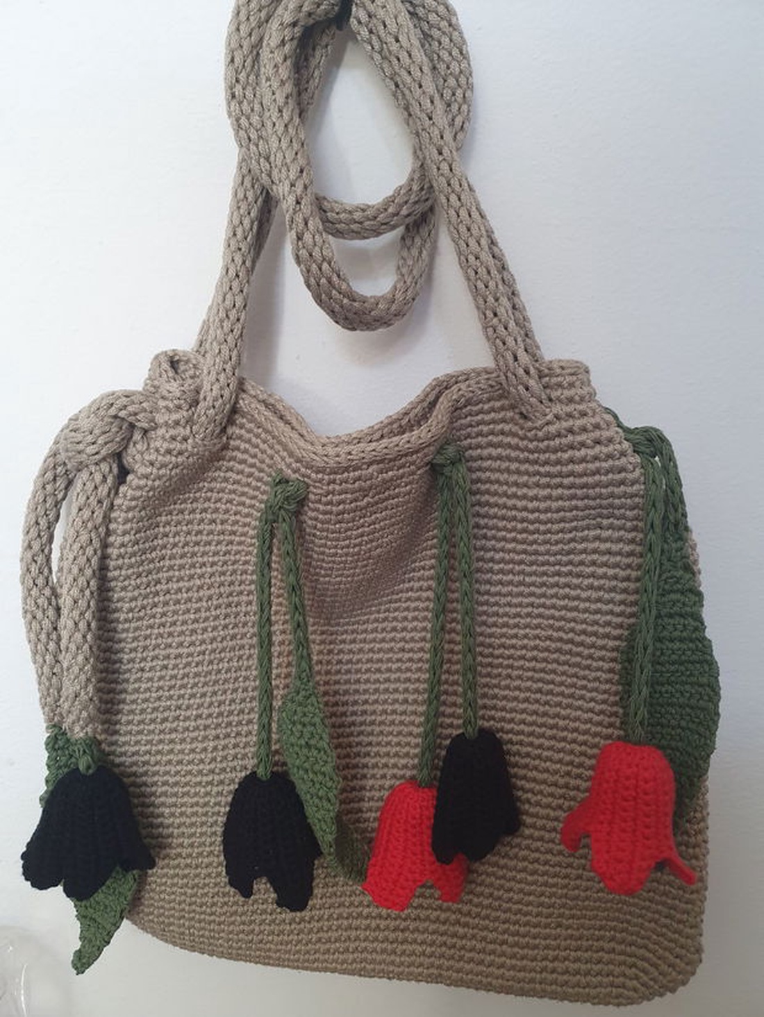 Geanta lalele  - genți și portofele - genți de mână și umăr - geantă casual - Artynos.ro