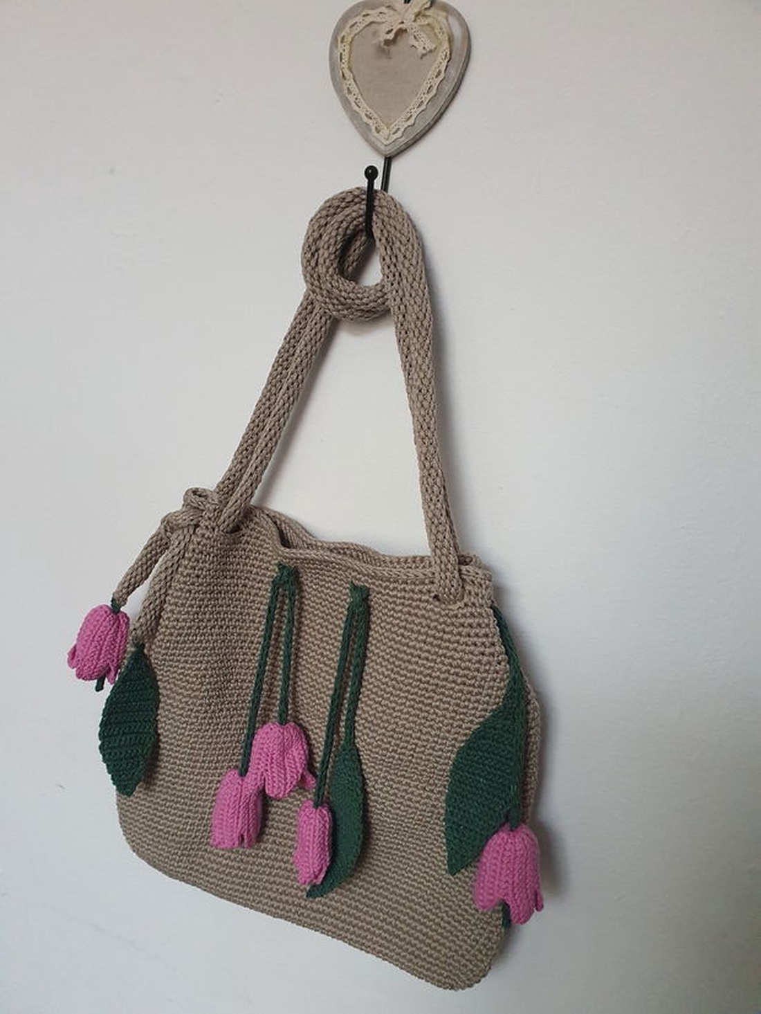 Geanta lalele  - genți și portofele - genți de mână și umăr - geantă casual - Artynos.ro