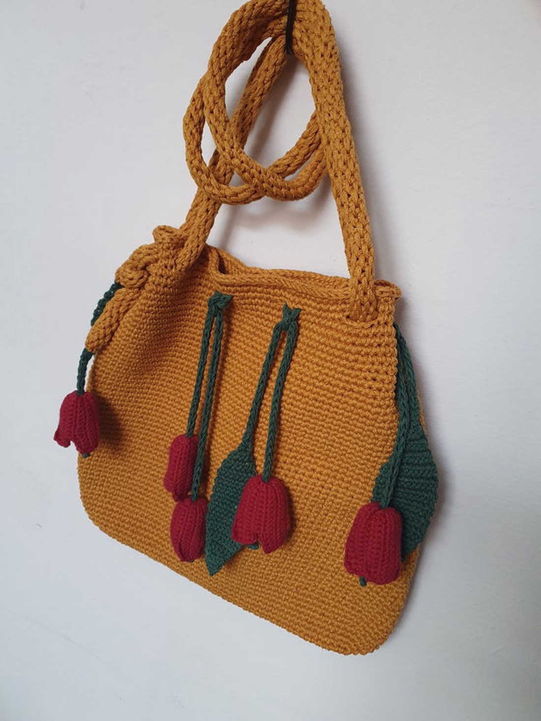 Geanta lalele  - genți și portofele - genți de mână și umăr - geantă casual - Artynos.ro