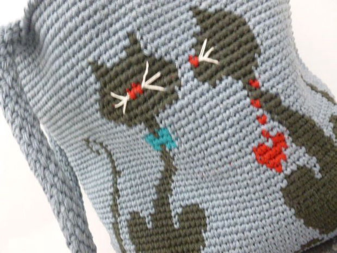 Geanta pisici amorezate  - genți și portofele - genți de mână și umăr - geantă casual - Artynos.ro