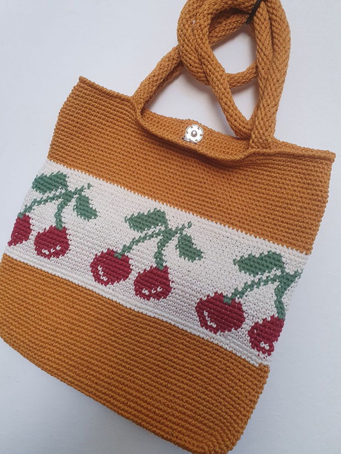 Geanta cu cirese  - genți și portofele - genți de mână și umăr - geantă casual - Artynos.ro