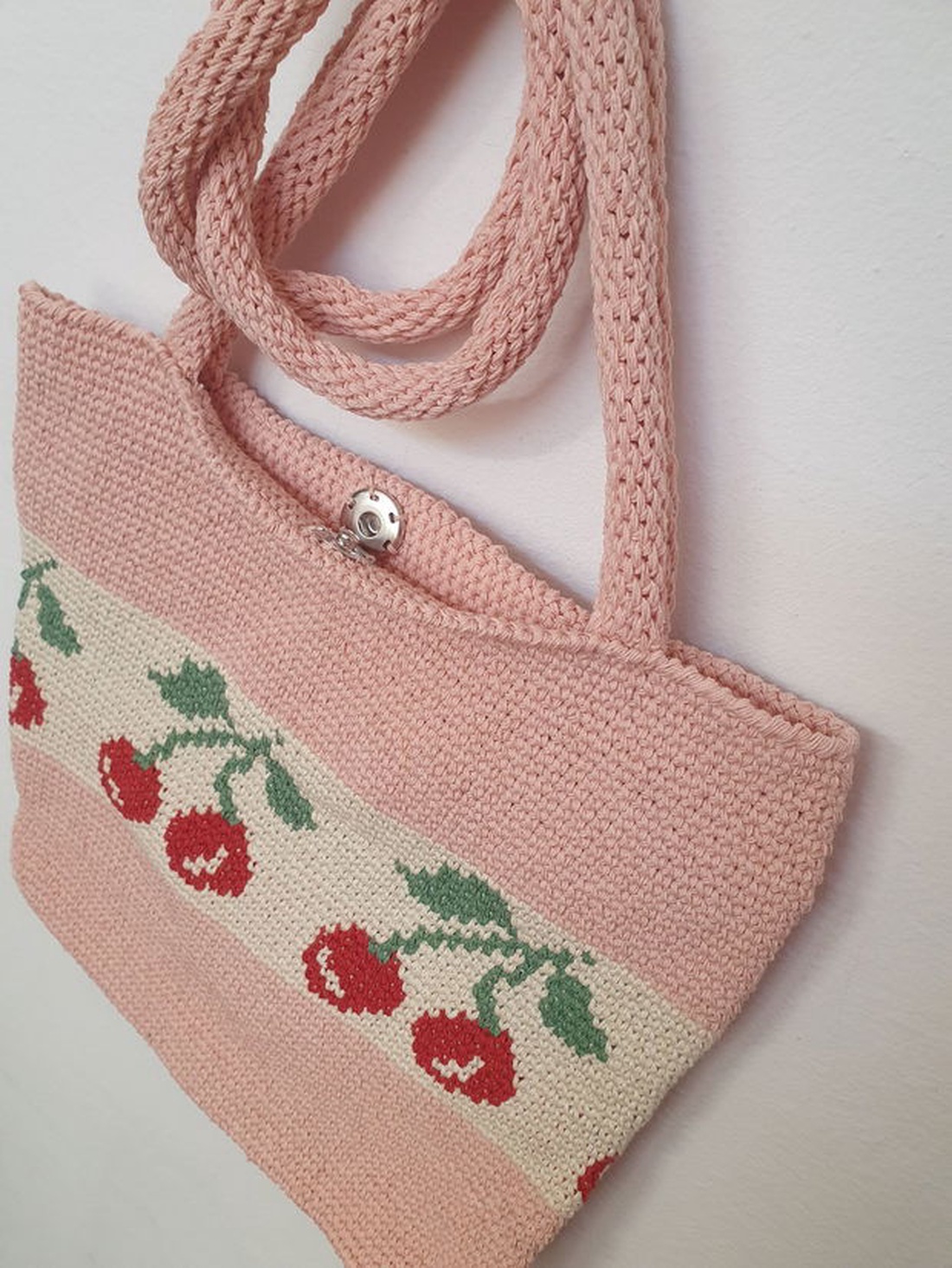 Geanta cu cirese  - genți și portofele - genți de mână și umăr - geantă casual - Artynos.ro