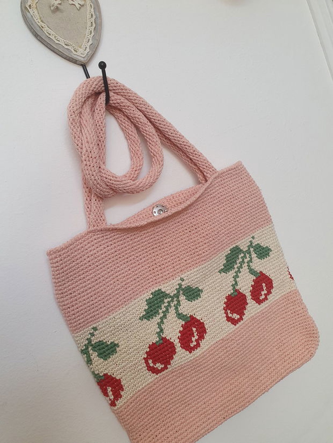 Geanta cu cirese  - genți și portofele - genți de mână și umăr - geantă casual - Artynos.ro