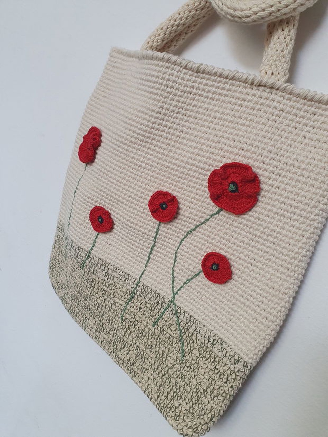 Geanta cu maci  - genți și portofele - genți de mână și umăr - geantă casual - Artynos.ro