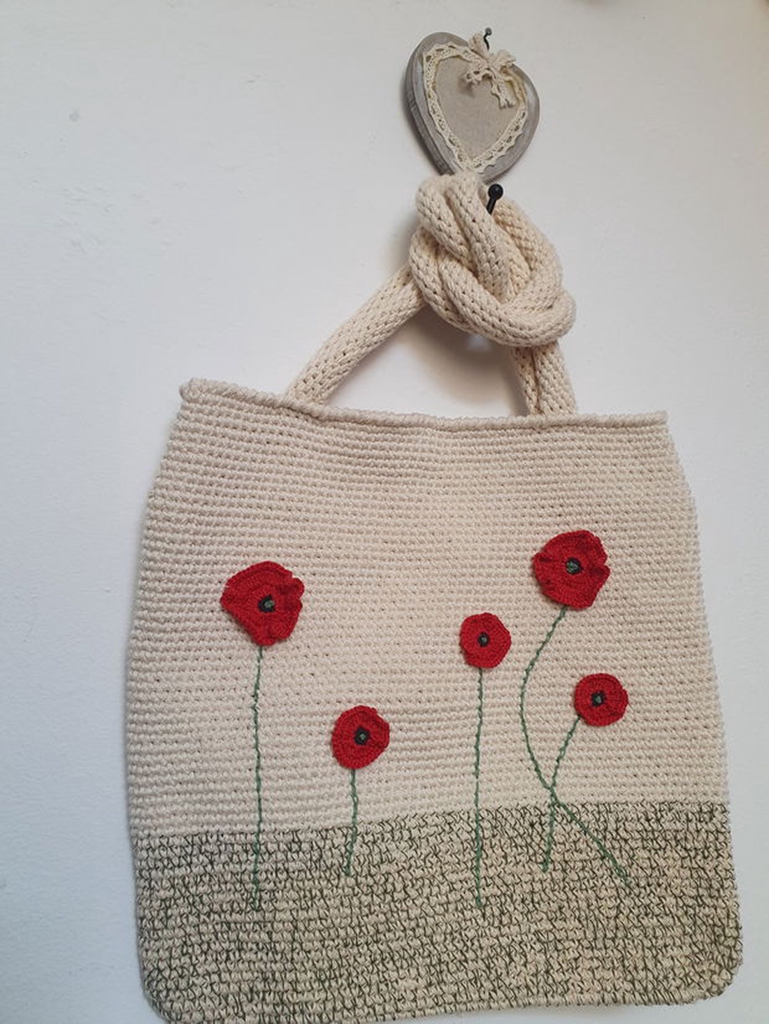 Geanta cu maci  - genți și portofele - genți de mână și umăr - geantă casual - Artynos.ro