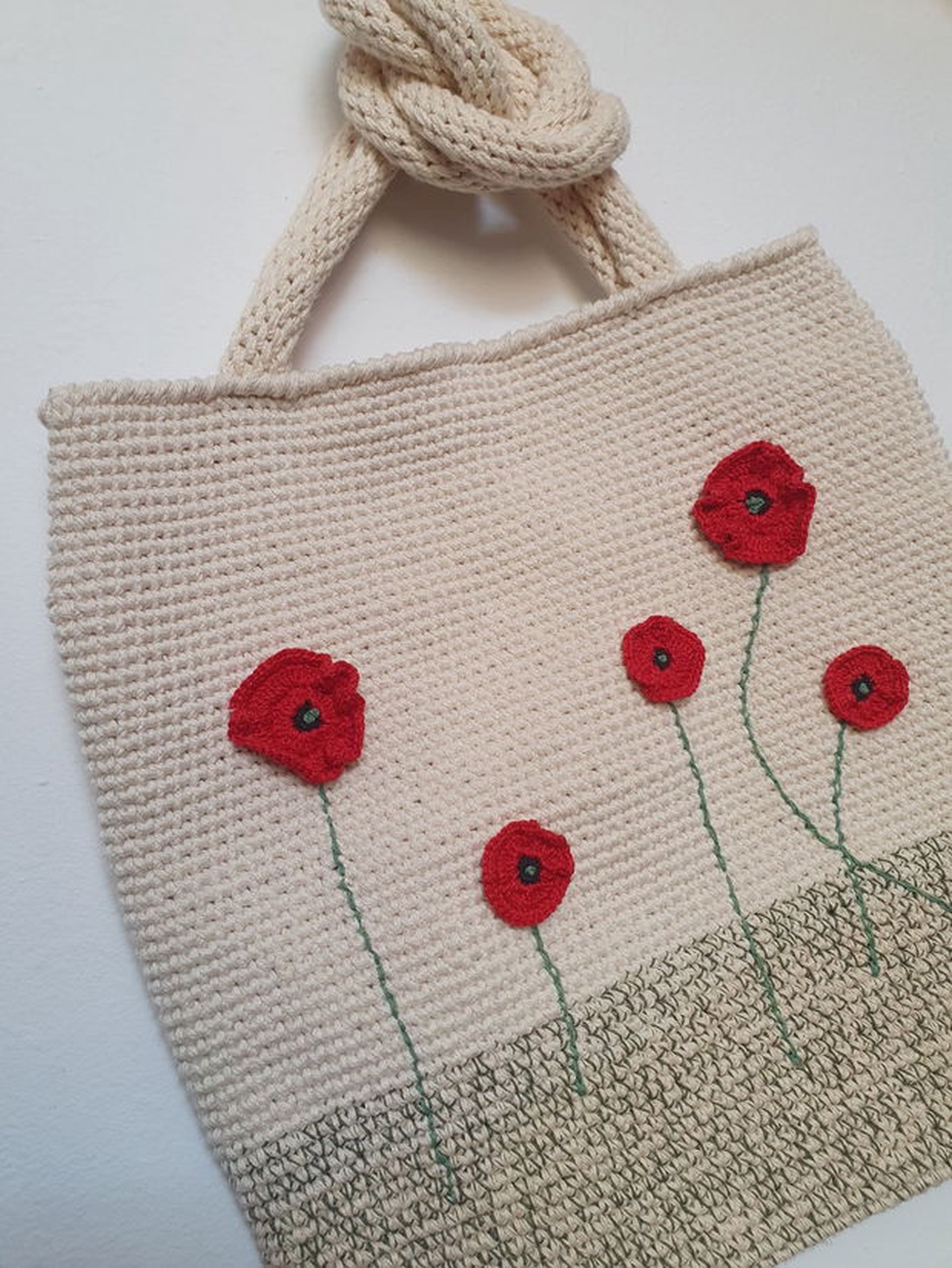 Geanta cu maci  - genți și portofele - genți de mână și umăr - geantă casual - Artynos.ro