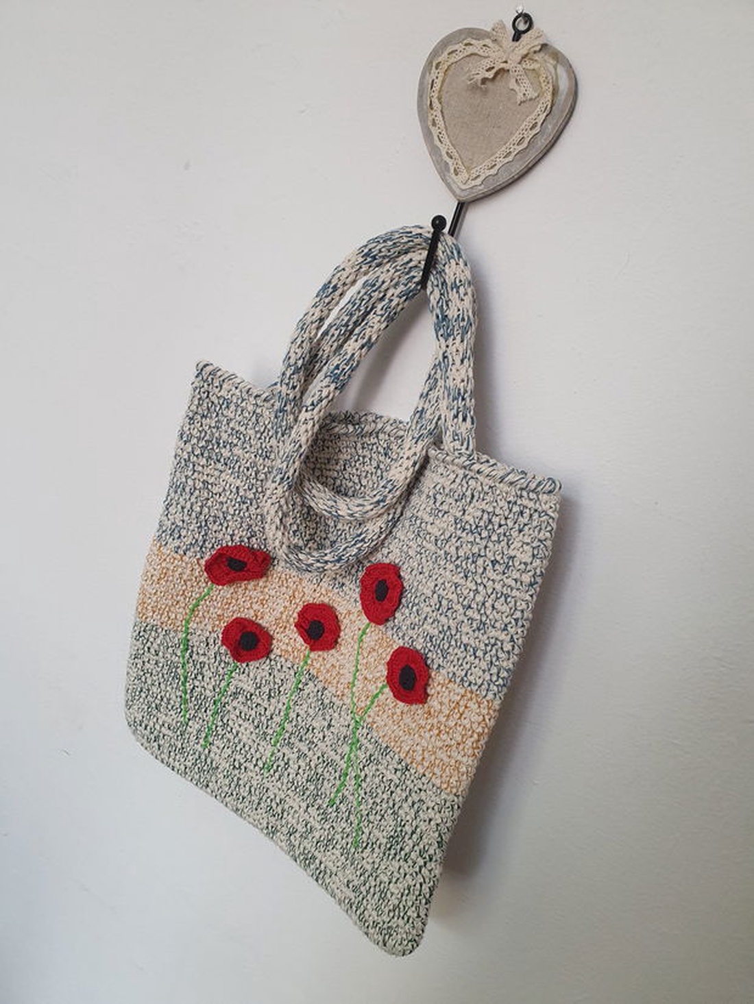Geanta cu maci  - genți și portofele - genți de mână și umăr - geantă casual - Artynos.ro