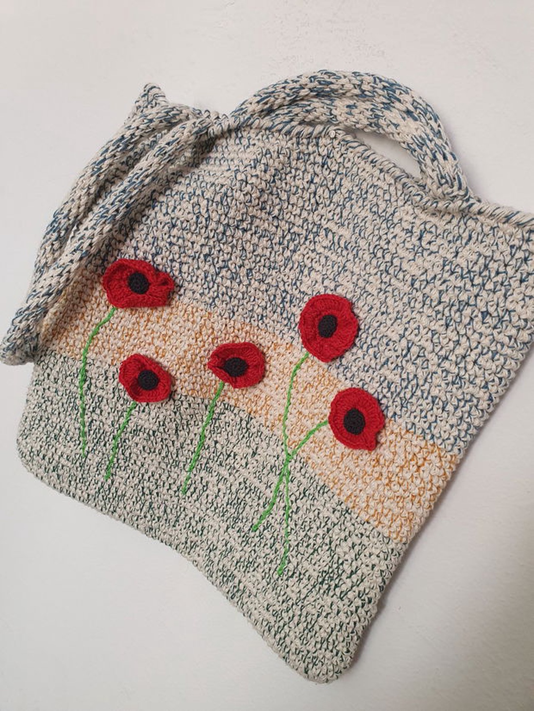 Geanta cu maci  - genți și portofele - genți de mână și umăr - geantă casual - Artynos.ro