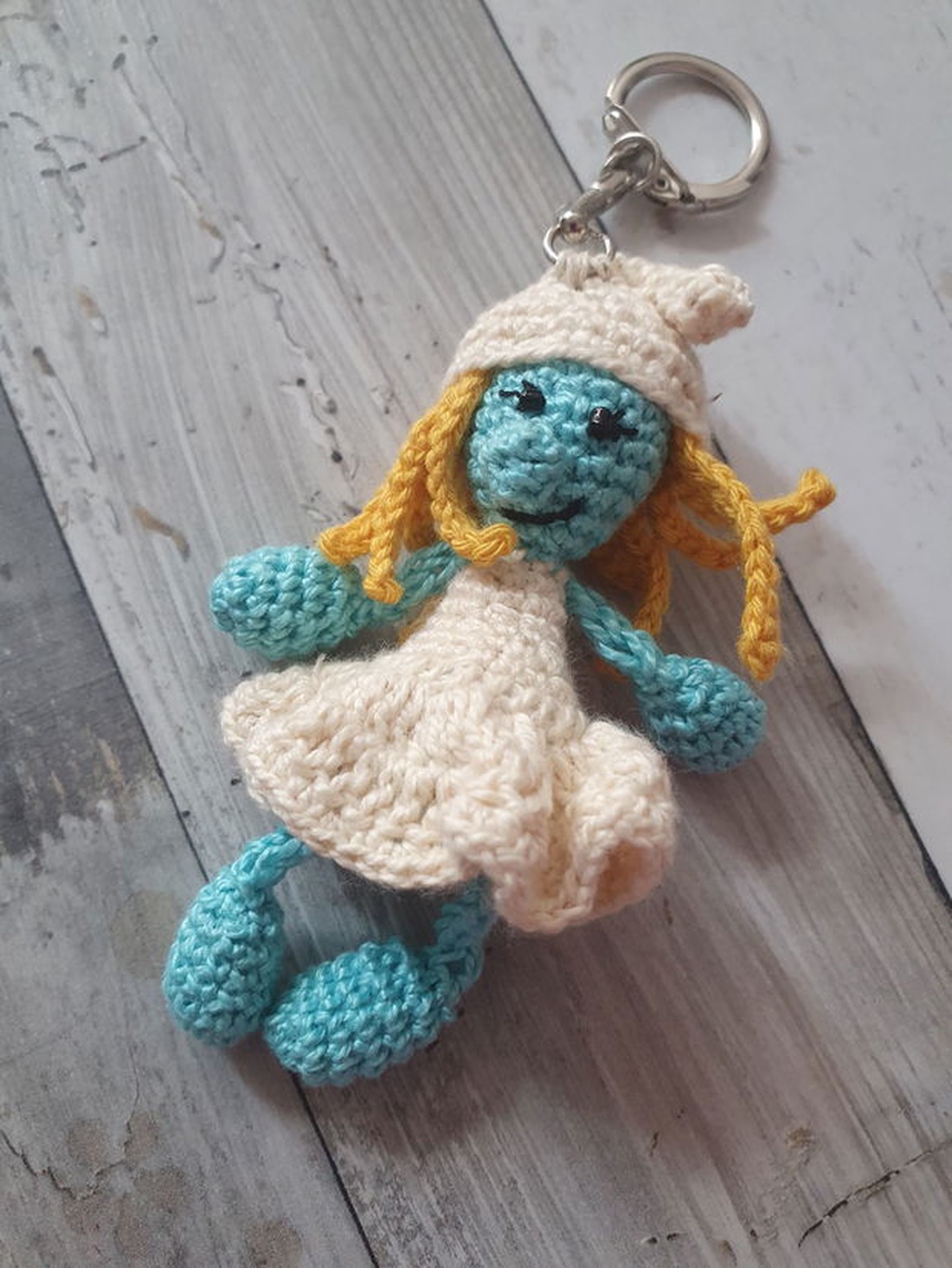 Breloc smurfette  - genți și portofele - accesorii genți - breloc - Artynos.ro