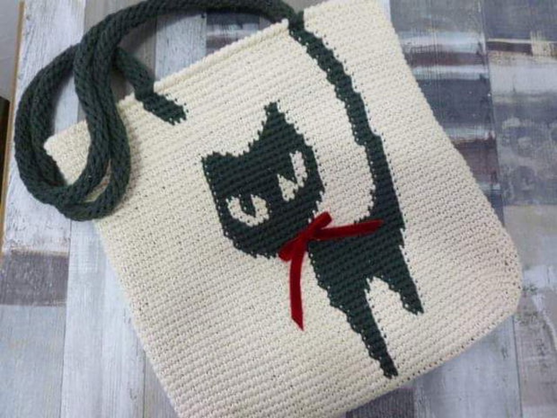 Geanta Crazy cat - genți și portofele - genți de mână și umăr - geantă casual - Artynos.ro