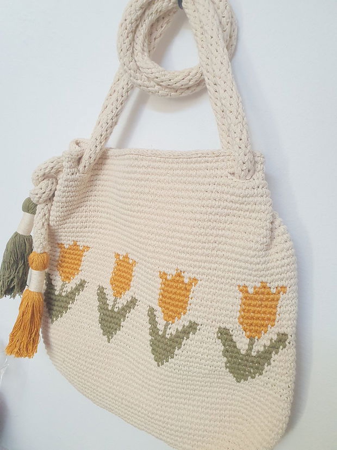 Geanta lalele  - genți și portofele - genți de mână și umăr - geantă casual - Artynos.ro