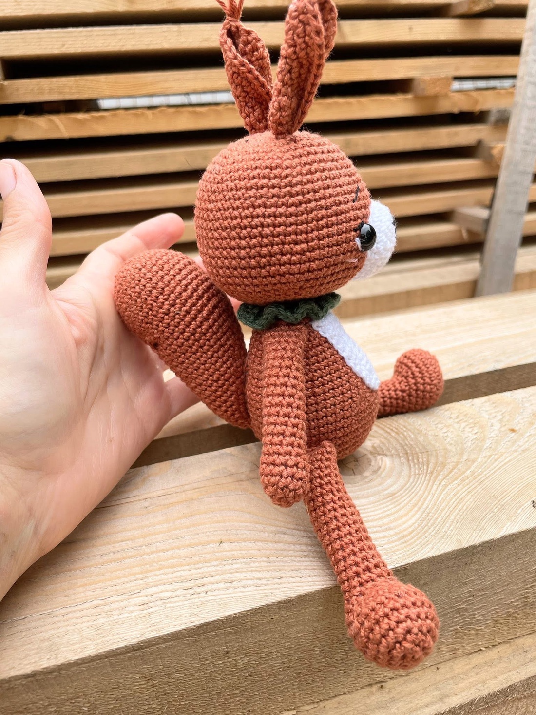 Veverița croșetată  - jucării și echipamente pentru copii - accesorii sport - accesorii pentru alte jocuri și sporturi - Artynos.ro