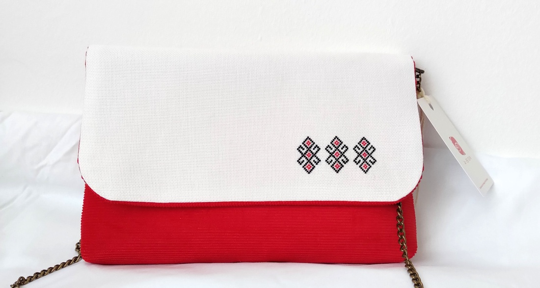 Poseta plic traditionala Rosir - accesorii nuntă - accesorii de nuntă - gentuță mireasă și genți - Artynos.ro