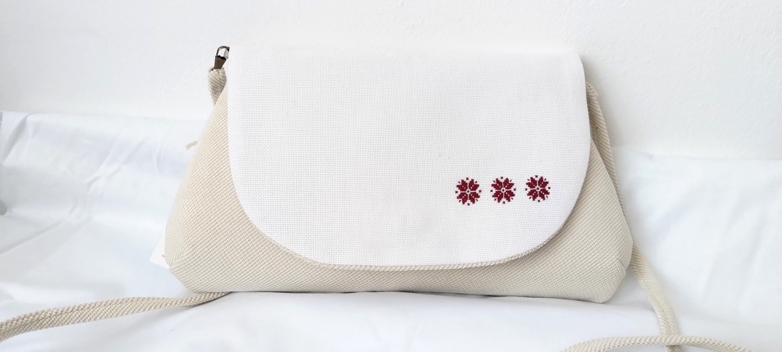 Poseta plic traditionala Alb-bordo - accesorii nuntă - accesorii de nuntă - gentuță mireasă și genți - Artynos.ro