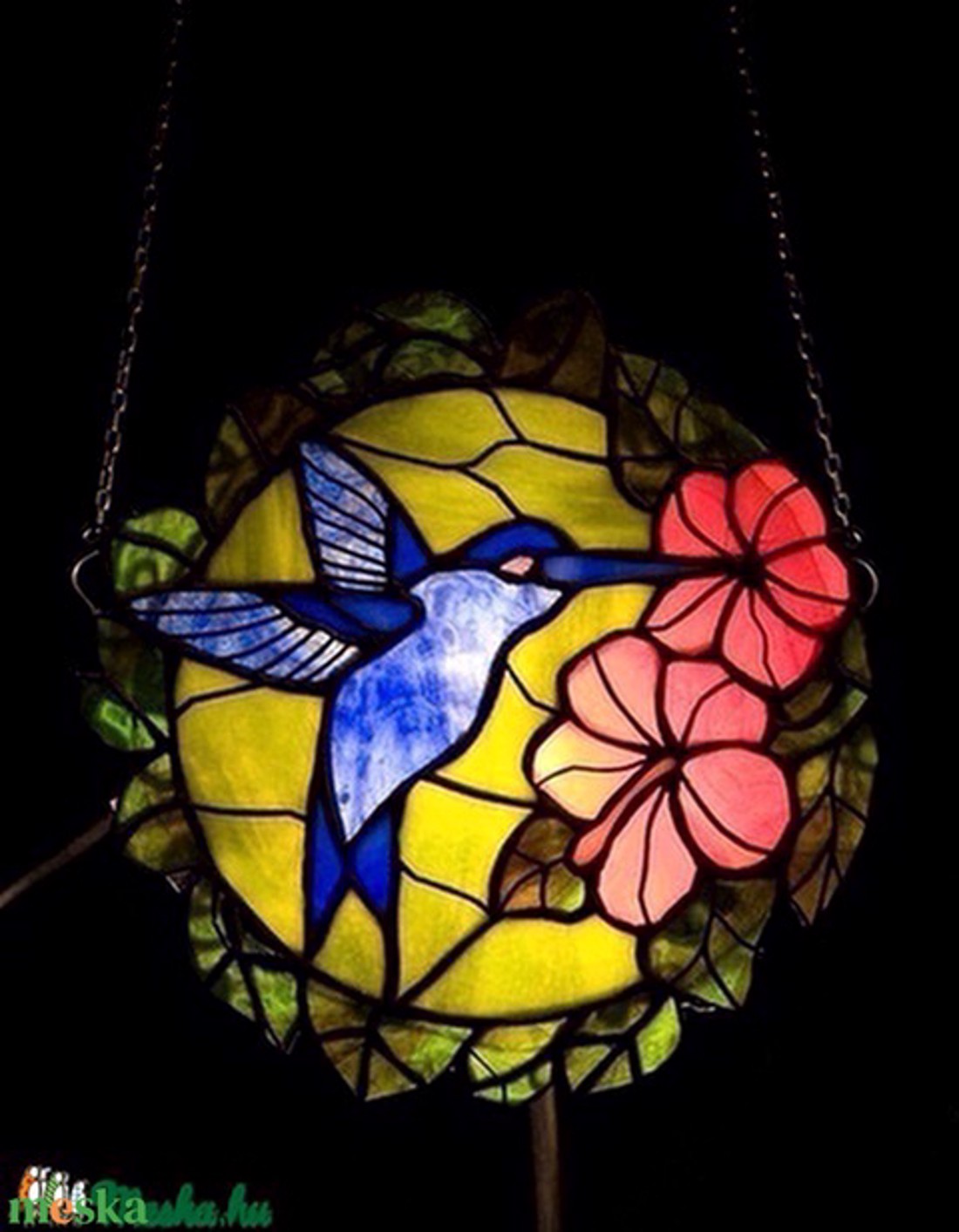 Albastru colibri tiffany fereastră decor - - Artynos.ro Albastru colibri tiffany fereastră decor - - Artynos.ro