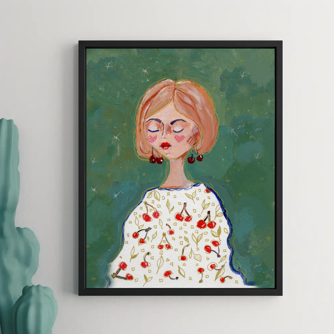 Miss Cherry - print de arta - arte vizuale și accesorii  - alte arte - Artynos.ro