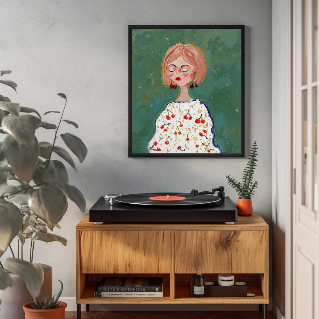 Miss Cherry - print de arta - arte vizuale și accesorii  - alte arte - Artynos.ro