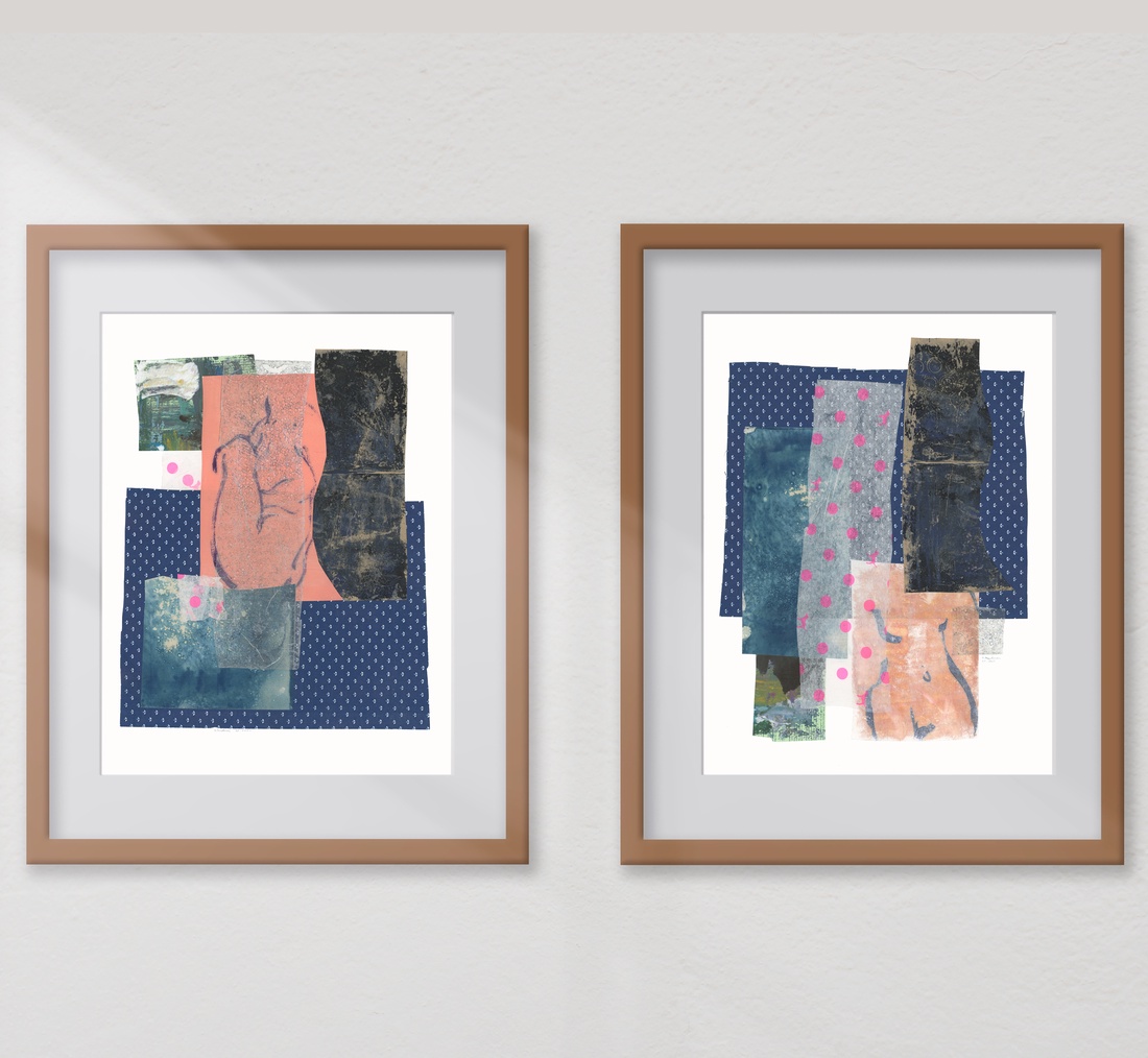 Set 2 Printuri colaj original poster cadou inedit print geometric albastru decoratiune interioara design interior - arte vizuale și accesorii - picturi - acuarele picturi - Artynos.ro Set 2 Printuri colaj original poster cadou inedit print geometric albastru decoratiune interioara design interior - arte vizuale și accesorii - picturi - acuarele picturi - Artynos.ro
