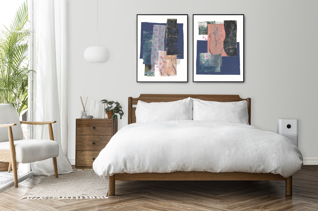 Set 2 Printuri colaj original poster cadou inedit print geometric albastru decoratiune interioara design interior - arte vizuale și accesorii - picturi - acuarele picturi - Artynos.ro Set 2 Printuri colaj original poster cadou inedit print geometric albastru decoratiune interioara design interior - arte vizuale și accesorii - picturi - acuarele picturi - Artynos.ro