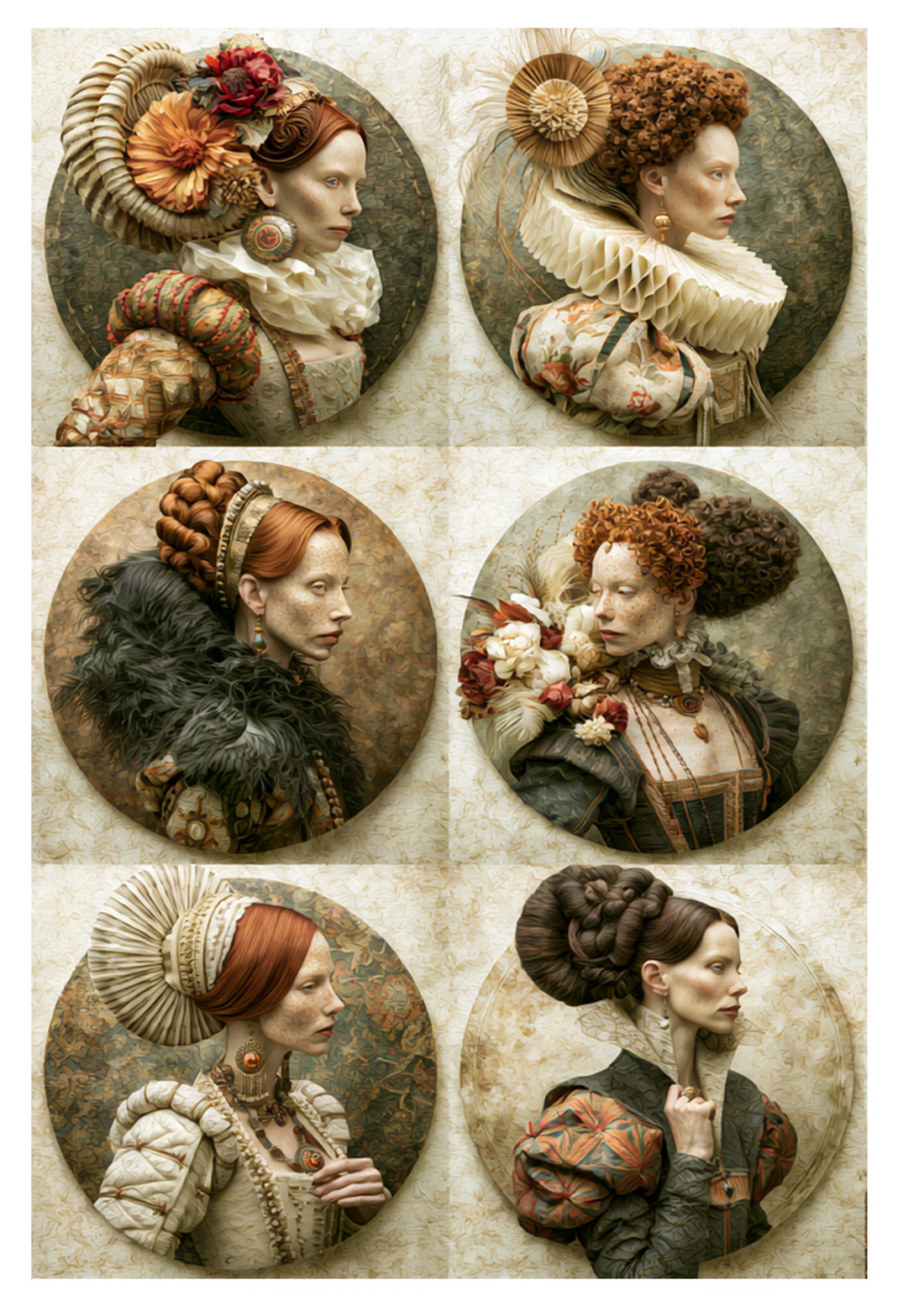 Nobila Epoque (F) - Hartie de orez imprimata A4, Rice paper decoupage - accessorii și unelte - hârtie - hârtie decoupage - Artynos.ro