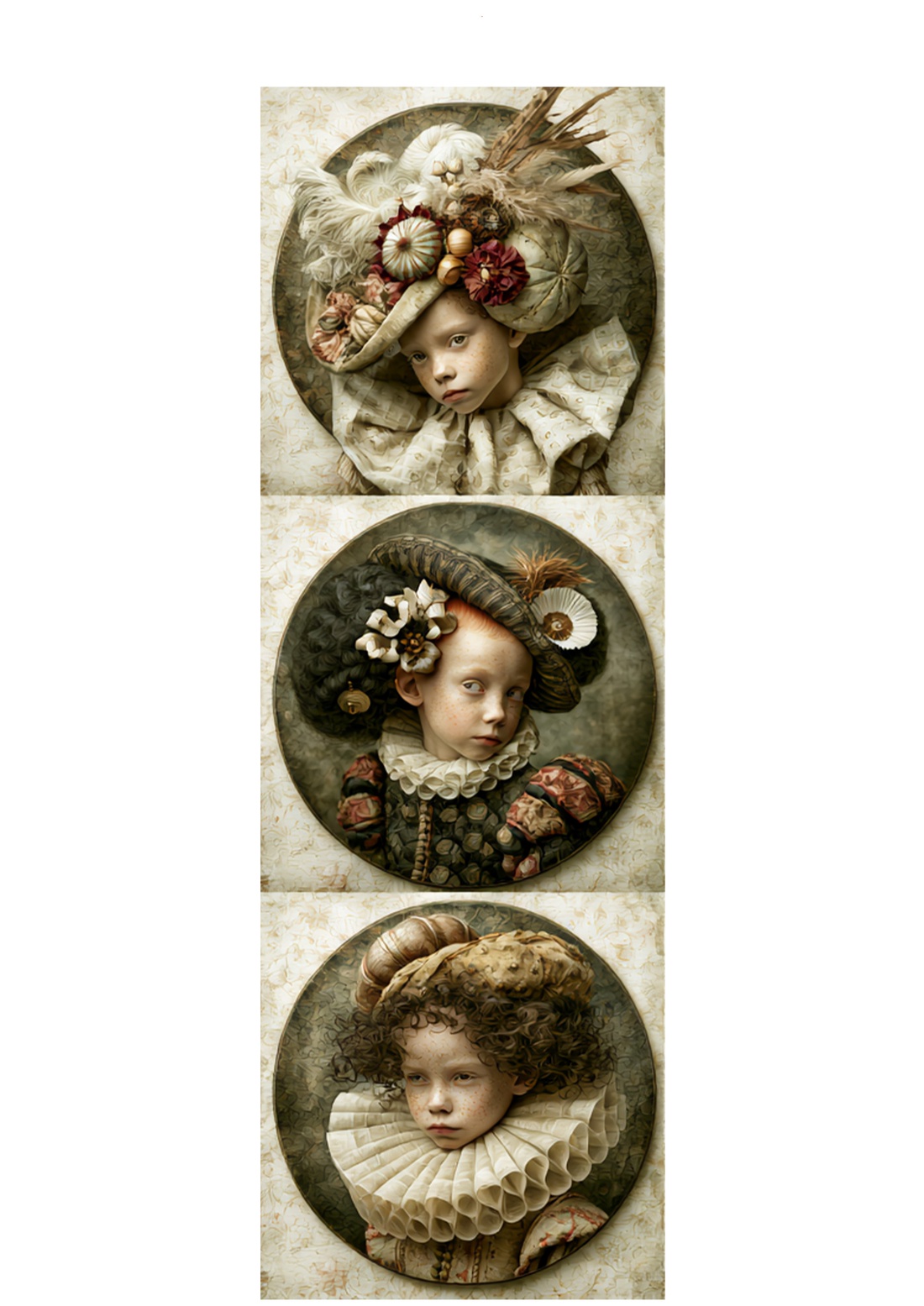 Hârtie de orez A4 Copii din epoca nobila (J) - Rice paper decoupage, Hartie de orez imprimata A4 - accesorii și unelte - hârtie - hârtie decoupage - Artynos.ro