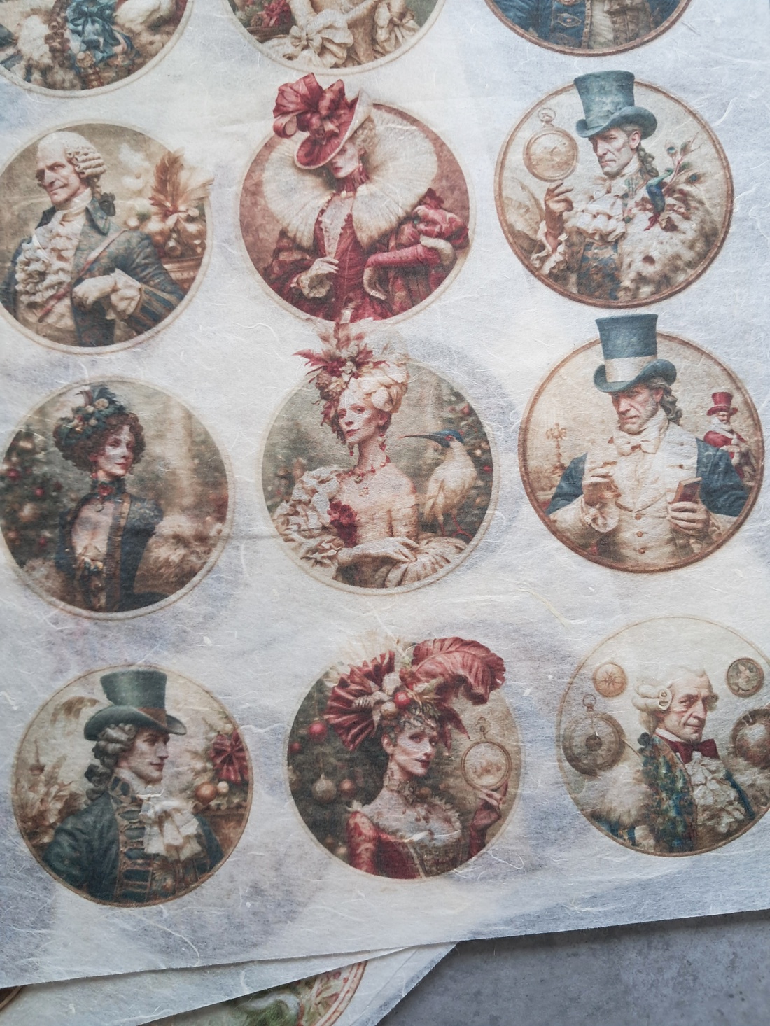 Hârtie de orez A4 Salonul Curiozitatilor (A) � Rice paper decoupage, Hârtie de orez A4 pentru decoupage - accesorii și unelte - hârtie - hârtie decoupage - Artynos.ro